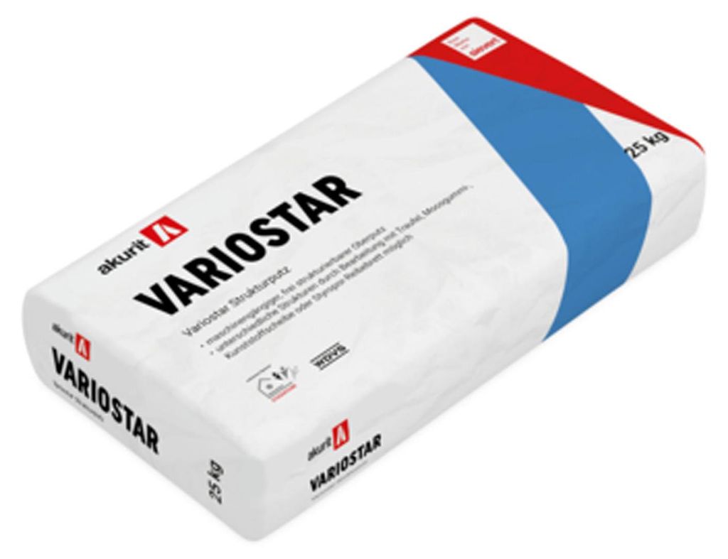 AKURIT VARIOSTAR blanc 25kg enduit de structure 3 mm Image du produit 