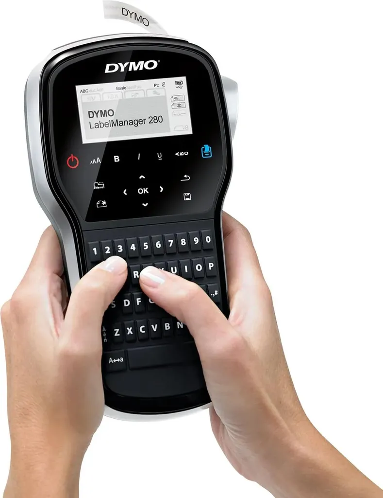 Étiqueteuse Dymo LabelManager 280 Connectable PC/Mac - Impression 12 mm Noir - 12