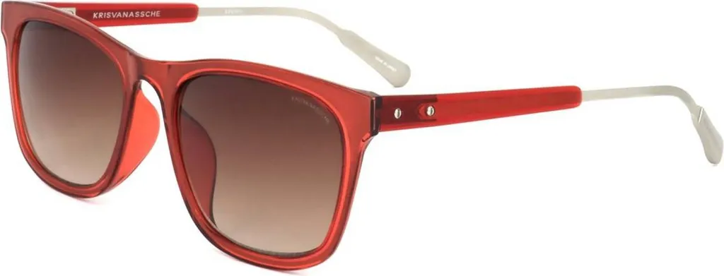 Kris Van Assche Linda Farrow KVA59 Rouge Lunettes de soleil homme 54mm