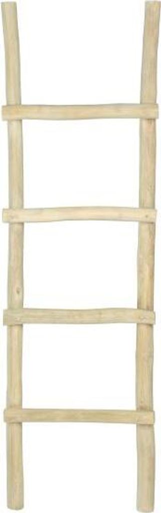 Handtuchhalter Leiter - Teak massiv - Naturfarben - FODNA Produktbild 