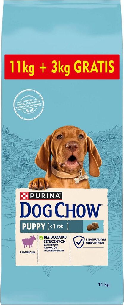 Purina Dog Chow Puppy Lamb, Szczenięta, 14 kg Zdjęcie produktu 