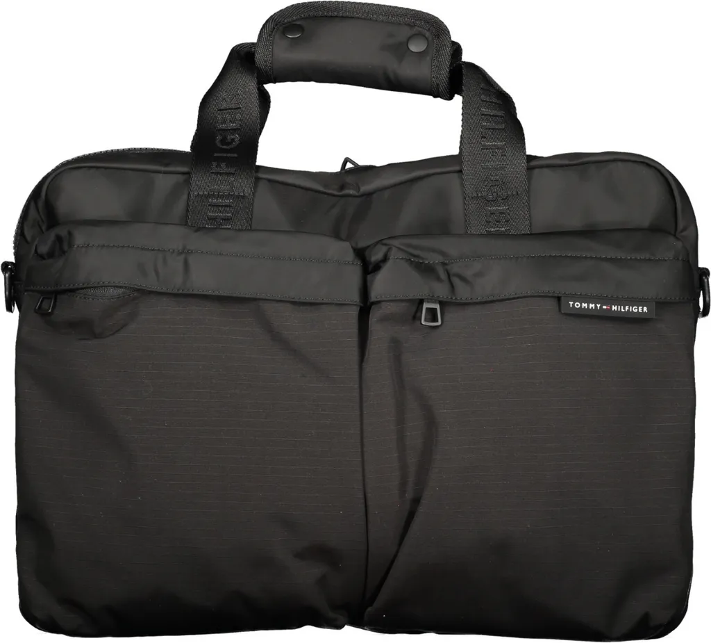 Tommy Hilfiger Sac de Vacances Homme Noir en Toile Robuste Taille UNI