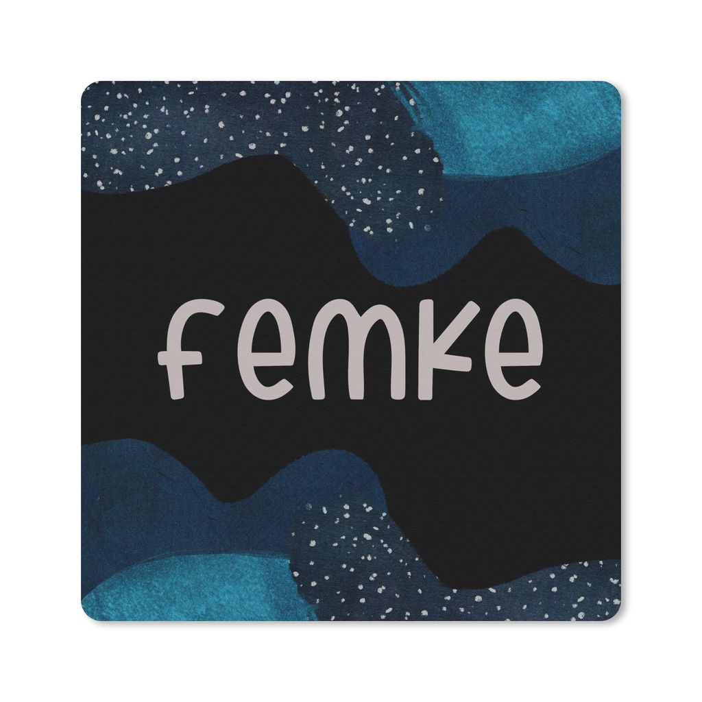 MuchoWow Mauspad Mousepad Femke - Pastell - Mädchen 30x30 cm - Mousepads - Maus Mat - Pad - Mausunterlage - Gaming
