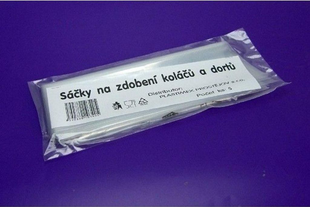 CZ sáček 5ks cukrářský na zdobení, PE