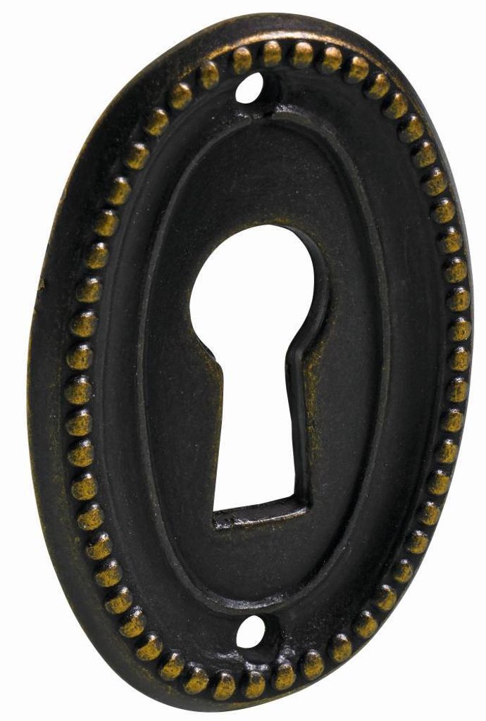 Hettich Schlüsselschild oval brüniert 37 x 25 x 2 mm