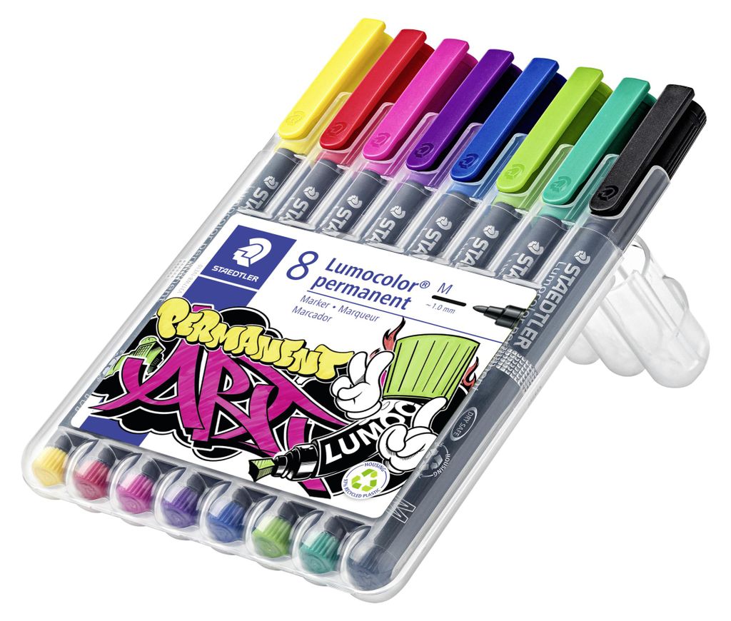STAEDTLER® 317 WP8-1 Folienstift Lumocolor M, permanent, 8 Productafbeelding 
