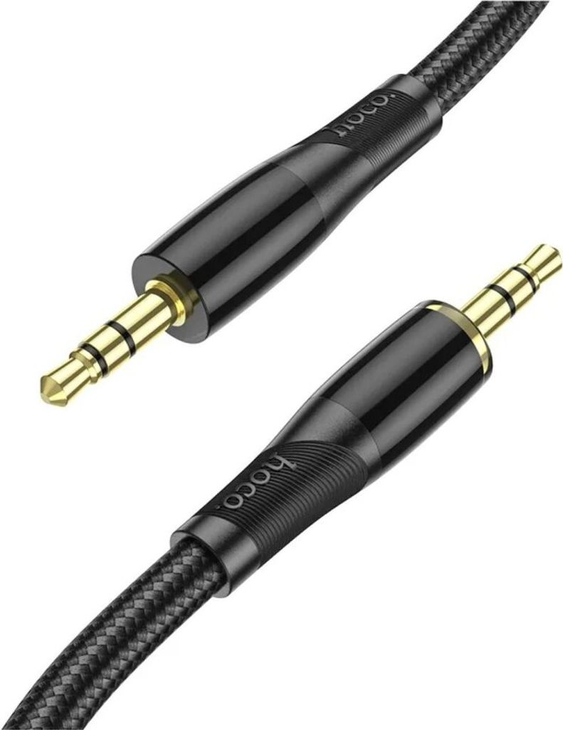 Audiokabel AUX-Kabel Klinke 3,5 mm auf Klinke 3,5 mm in Schwarz 1m