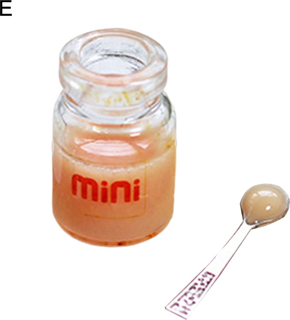 1Set Miniaturen Essen entzückende Dekoration Leichtes Miniaturpuppenhaus Lebensmittelspielzeug für Kinder-E