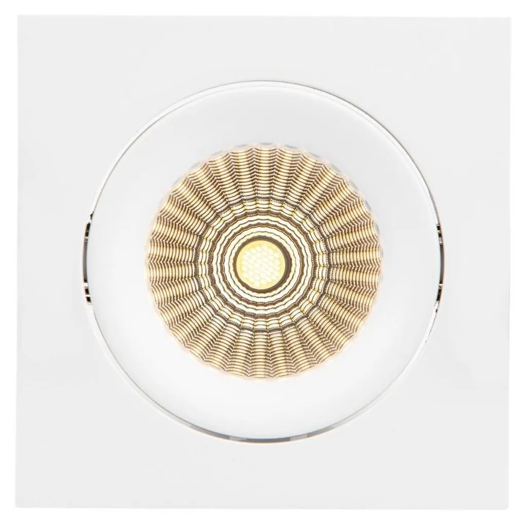 Luminaire SLC DL04 Square R83 WH TED 930 IP54 36° - Spot Encastré Blanc