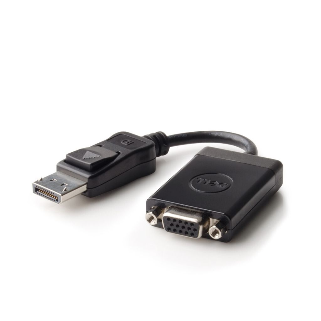 DELL 470-ABEL DisplayPort VGA Schwarz - Kabeladapter (DisplayPort, VGA, Stecker / Buchse, Schwarz)