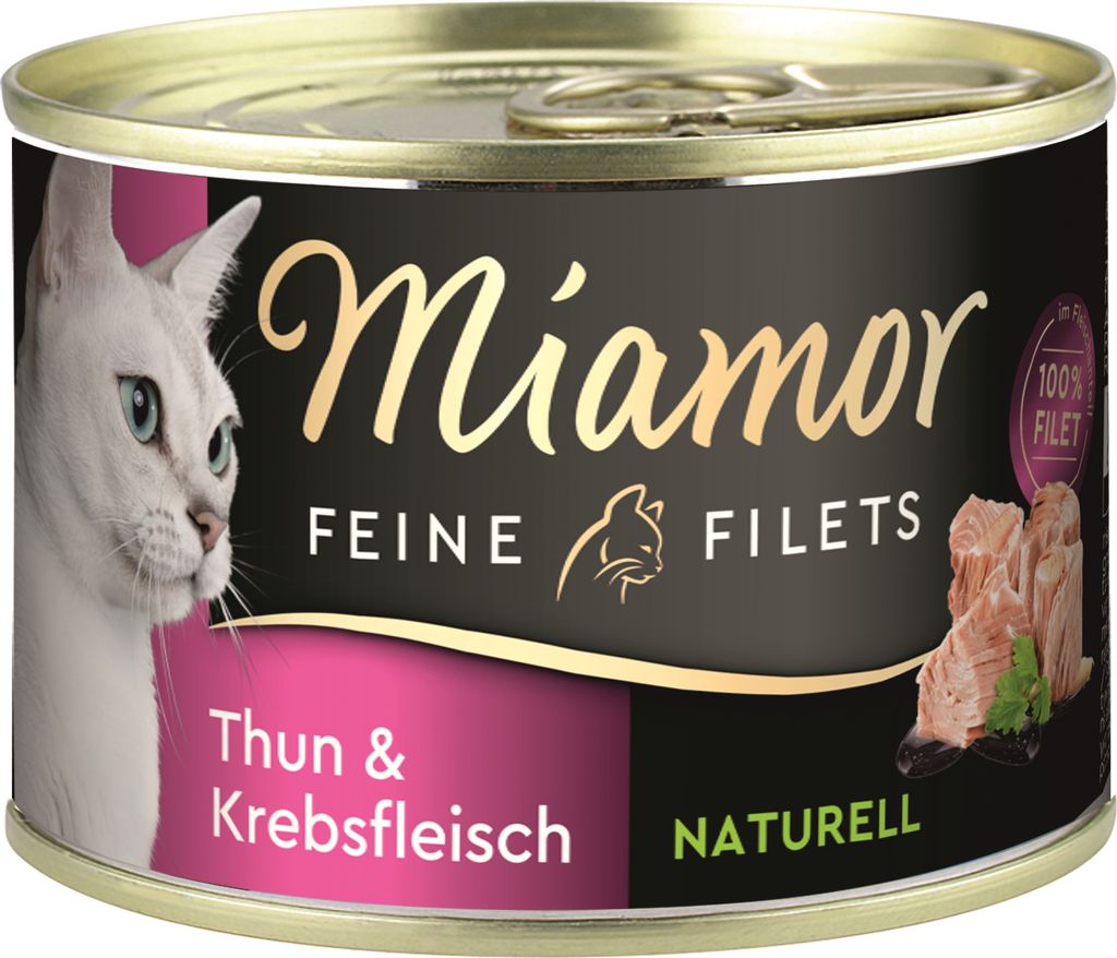 Miamor Feine Filets Naturelle Thunfisch & Krebsfleisch 156g Dose