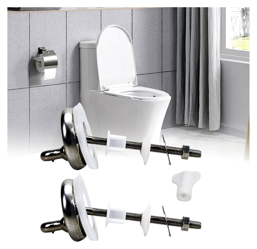 Befestigungsset für Toilettenscharniere - Toxidable Stahl WC Scharnier