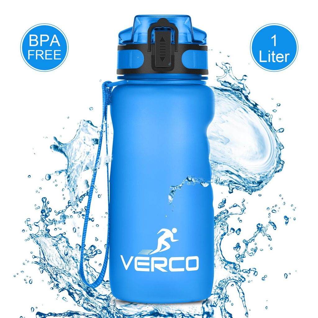 1L/1 Liter Premium Trinkflasche Sport Flasche Wasserflasche Sieb BPA Frei Wasser 