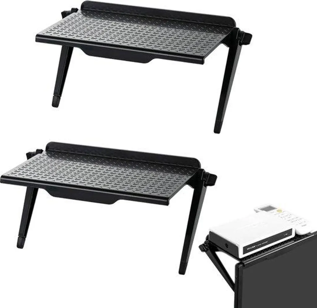 Support écran et PC réglable noir pour soulager vos cervicales et dos