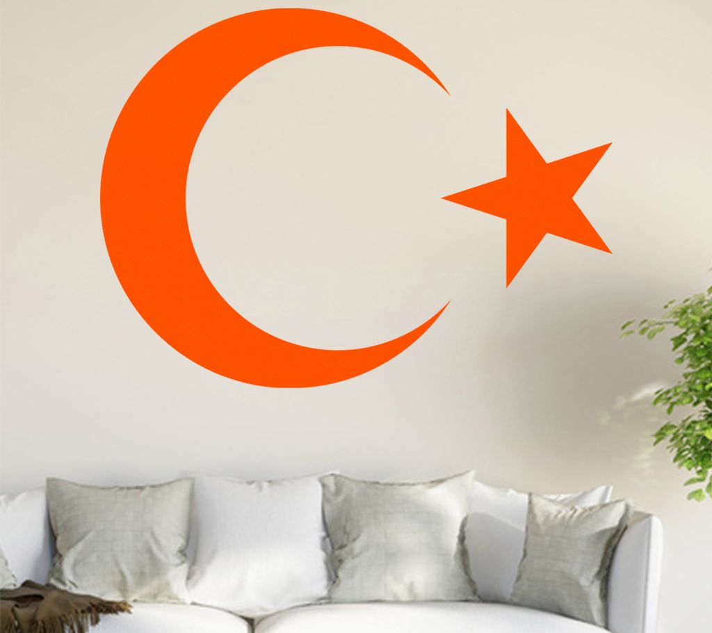 Türkei Wandtattoo in 6 Größen - Wandaufkleber Wall Sticker - Dekoration, Küche, Wohnzimmer, Schlafzimmer, Badezimmer