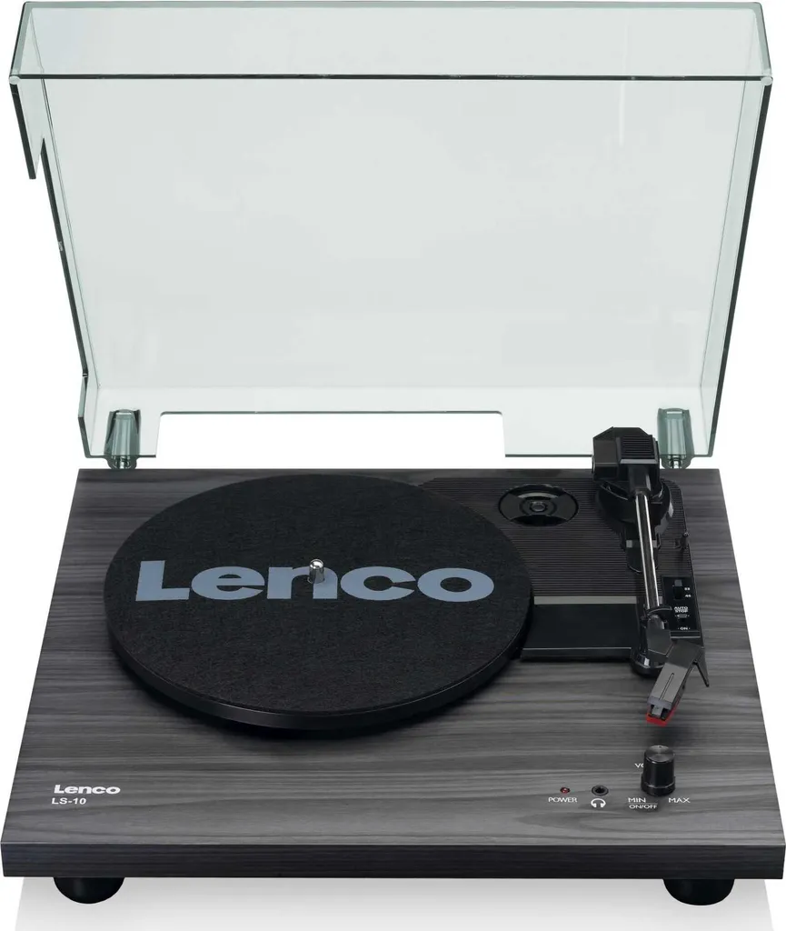 Giradischi Moderno Lenco LS-10BK Nero - Stile e Vinile per Casa - 8