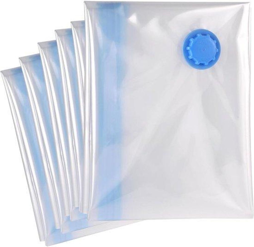 Große Vakuumbeutel - Pack von 6 - Extra groß - Für Kleidung und Bettwäsche geeignet - 100x80 cm - Vakuumbeutel für Kissen, Decken und Kleidung...