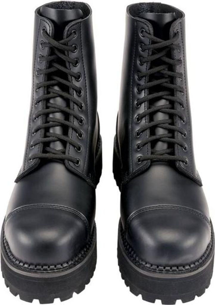Brandit Boot Uni Plateau Phantom 10 Eyes schwarz Basics Leder EU45