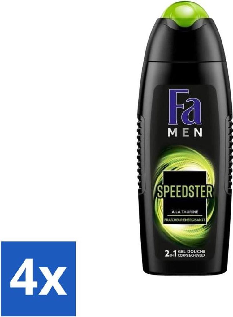 Fa Men - Duschgel - Speedster - Erfrischend & Energetisch - Langanhaltend - 250 ml - Vorteilspack - 4 Stücke