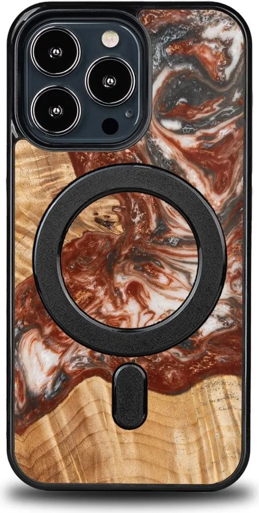 Custodia Protettiva iPhone 13 Pro Bewood Venere - MagSafe Legno Reale