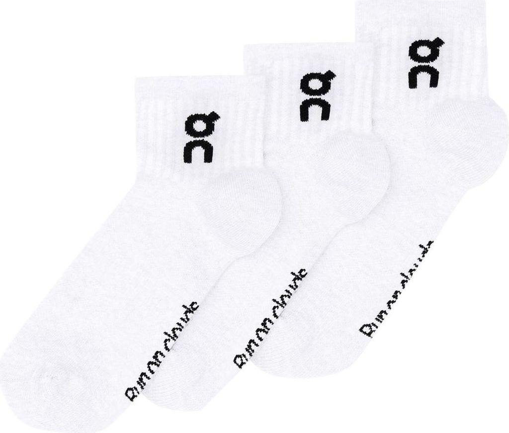 ON Running LOGO SOCK MID 3P WHITE M Produktbild 
