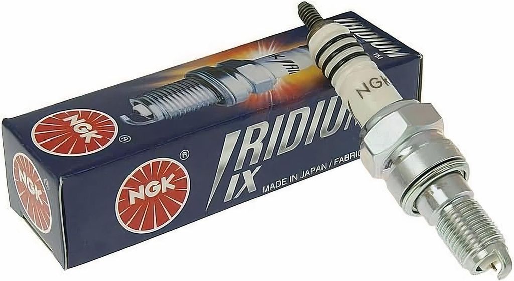 Zündkerzen Set NGK 4x DPR7EIX-9 Iridium-Zündkerze entstört, 19,0mm Langgewinde Ø 12,0mm Hex 18,0mm, Elektrodenabstand 0,90mm, Wärmewert 7, 7803