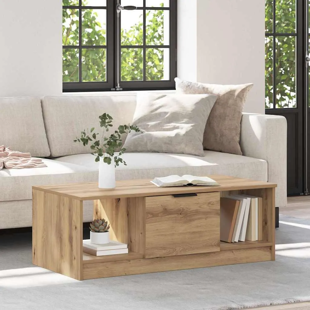 Maison Exclusive - Tavolino Artisan in rovere 102 x 50 x 36 cm Materiale ligneo
