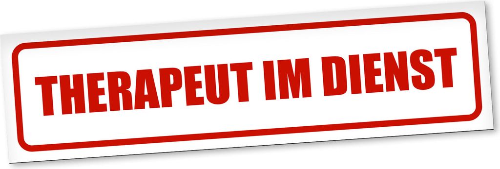 PantherPixel Therapeut Im Dienst Magnetschild Auto Pflegedienst Magnetfolie Geschenkidee 20 x 5 cm REFLEKTIEREND