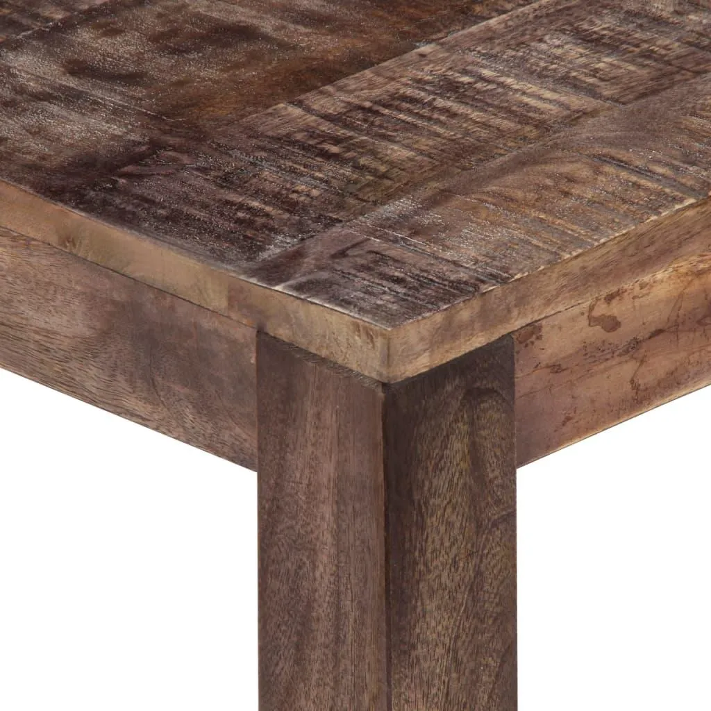 Table basse carrée en bois massif de manguier pour salon moderne - 3