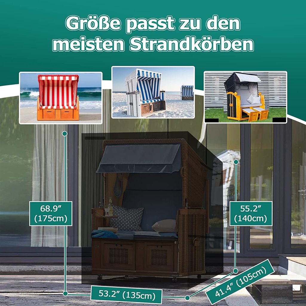 Strandkorb Abdeckung, StrandkorbSchutzhülle, Kaufland.de