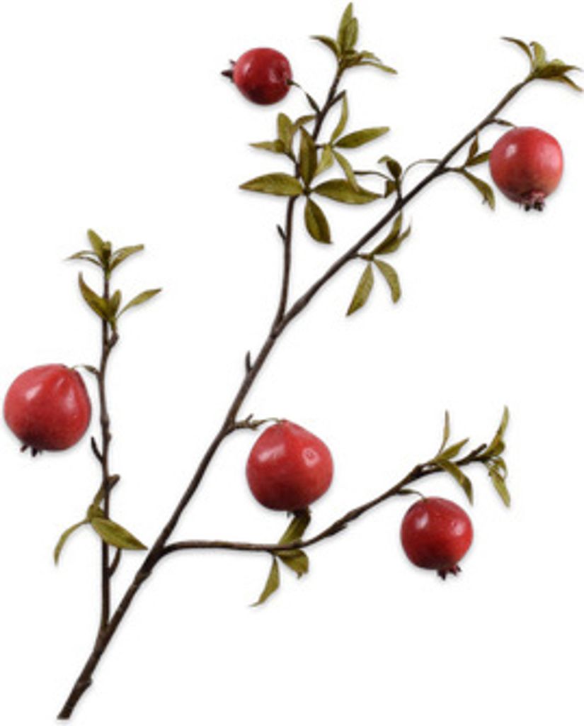 Silk-ka Kunstblume - Seidenblume Granatapfelzweig Produktbild 