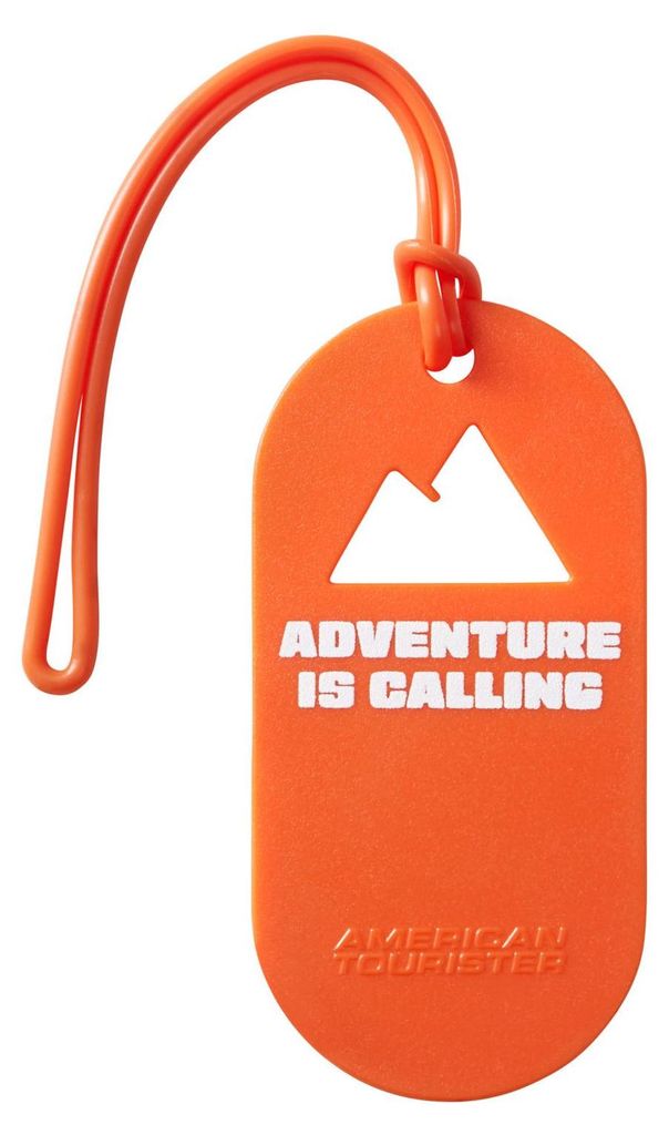 American Tourister Anhänger Reisezubehör Luggage Tag 2x Fun Adventure Is Calling orange