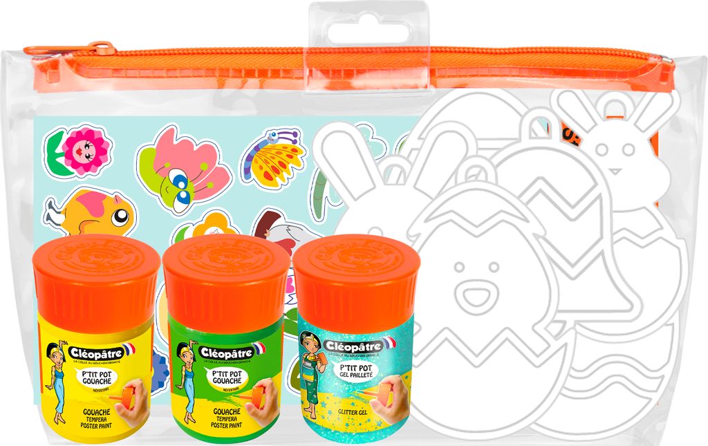 Cléopâtre Bastelset Ostern Malen 11 Teile basteln für Frühling Kinder Deko