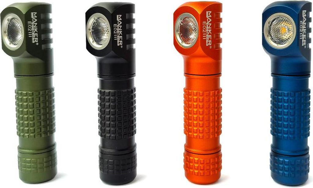 Manker E02 III CW 10440 / AAA-Stirnlampe 560 Lumen Winkellampe mit Akku