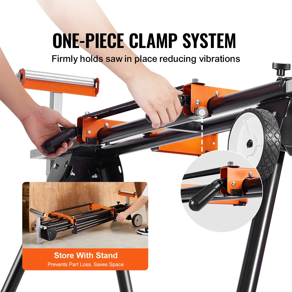 Établi de sciage universel VEVOR - Support réglable pour scie à onglet - 5
