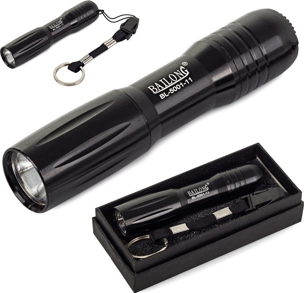 BAILONG BL-5001 Taktické svietidlo 9.5cm Obrázok produktu 