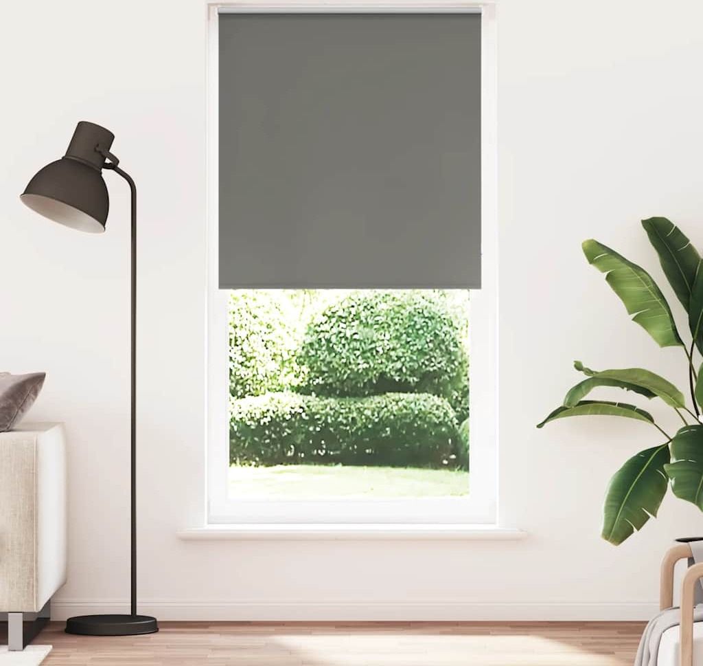 Maison Exclusive - Verdunkelungsrollo Grau 105x230cm Stoffbreite 100,7cm Polyester