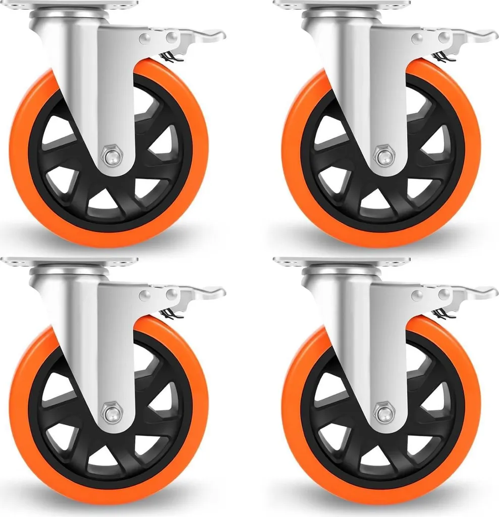 Ruote per carichi pesanti 150 mm 1000 kg con doppio freno - Acquista Ora