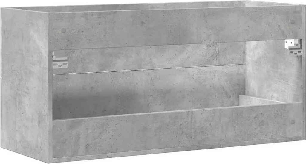 Mobile Bagno 100x38,5x48 cm Grigio Cemento Maison Exclusive | Offerta - 7