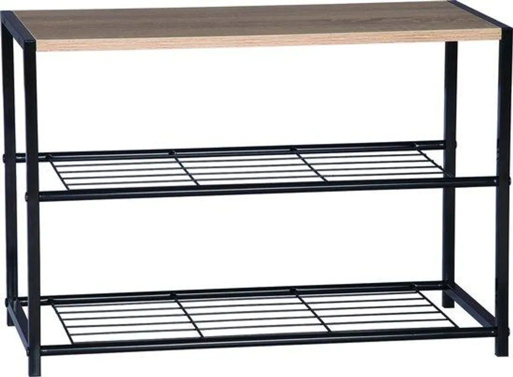 Organisateur de chaussures marron 2 portes - Meuble d'entrée fonctionnel