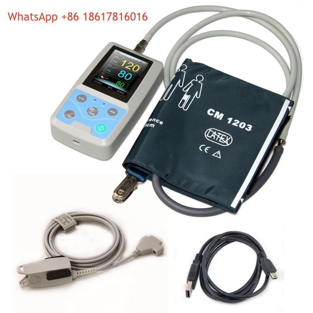 PM50 Tensiomètre ambulatoire portable 24 heures NIBP SPO2 Image du produit 