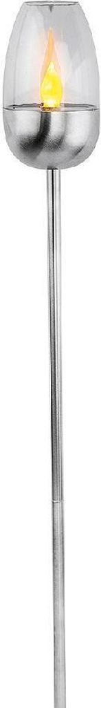 F-H-S Gartenfackel Solar Edelstahl ø8,5cm H110cm Produktbild 1