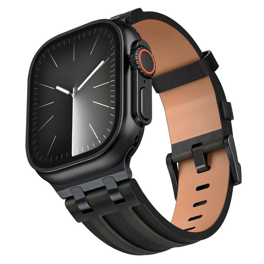 Stravo Vintage Lederarmband – Echtes Retro-Lederarmband für Apple Watch 44–49 mm (Serie 4–11, SE, Ultra 1/2/3) – Robust und langlebig – ...