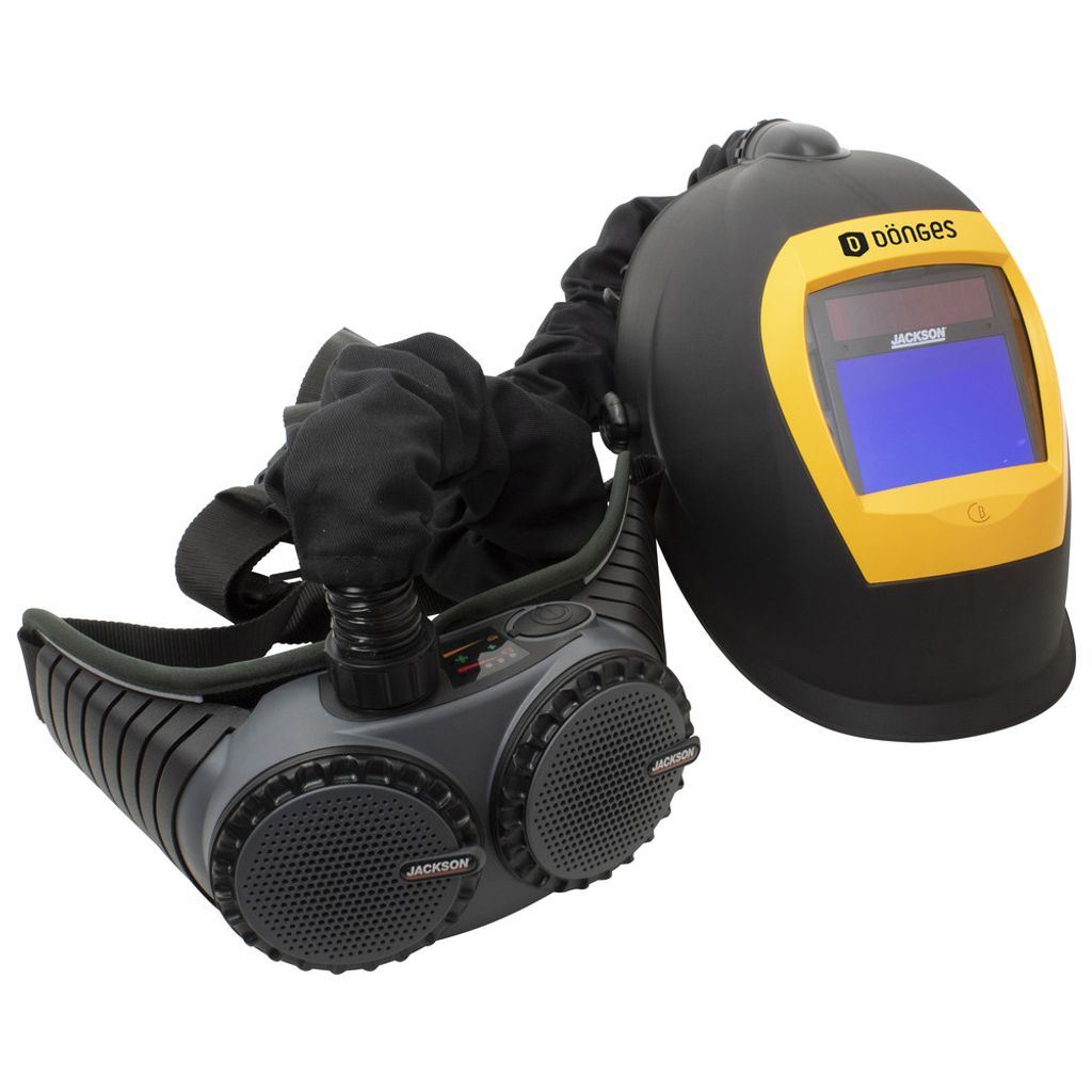 Dönges Schweißerschutz-Automatikhelm mit Gebläseeinheit (Schuutzhelm), Helm: