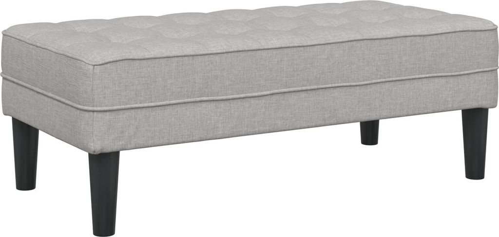 Möbel Bank Cloud Grau 113x57x39 cm Stoff - Gartenbänke 42001944