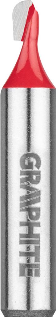 GRAPHITE U-förmiger Langnutenfräser, HM, Bohrdurchmesser 6.35/12,7/25,4 mm, Arbeitslänge 15,5/19,6/22,5 mm, Schaftdurchmesser 8 mm, für Massivh...