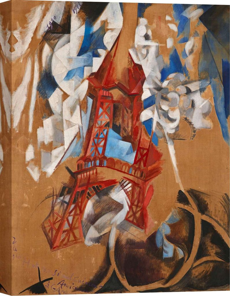 Bild auf Leinwand – Robert Delaunay – Der Eiffelturm – 100 x 70 cm