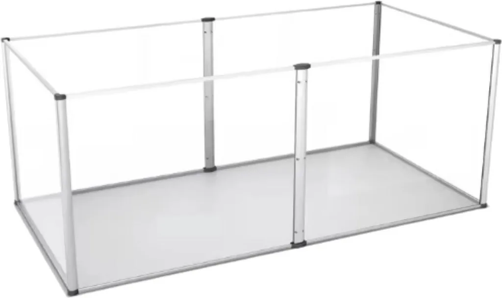 Enclos hamster anti-évasion en acrylique cage intérieure 6 panneaux