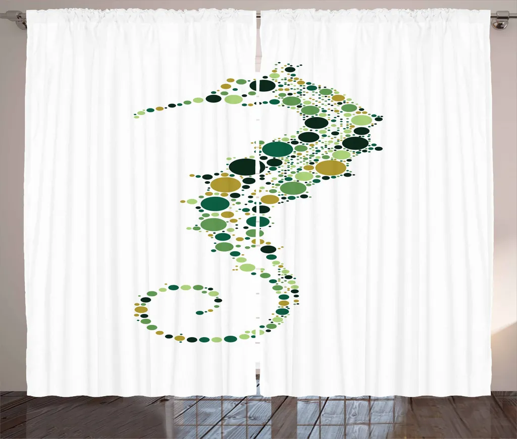 Tenda Multicolore Puntinista ABAKUHAUS 280x245cm - Decorazione Soggiorno