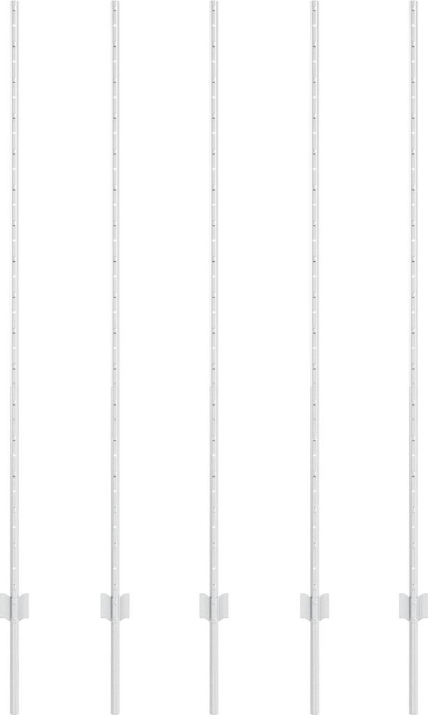 Möbel Zaunpfosten 10 Stück U-Kanal 160 cm feuerverzinkter Stahl - Zaunzubehör 42006304